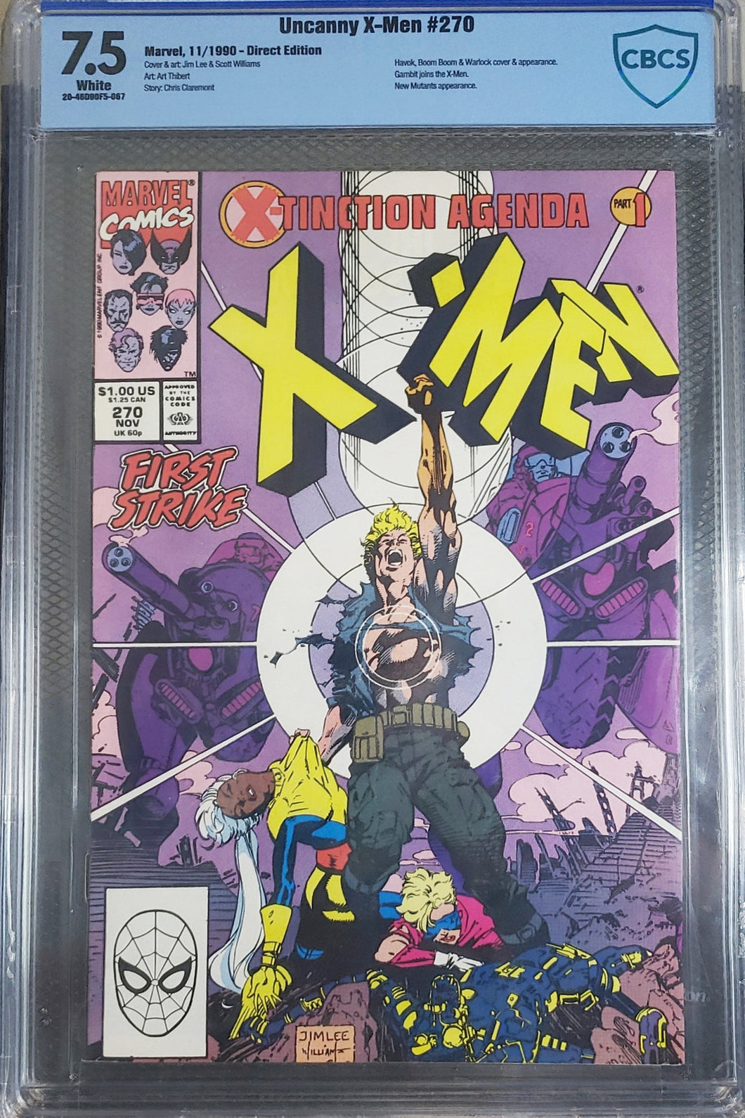 CBCS - Uncanny Xmen #270 7.5