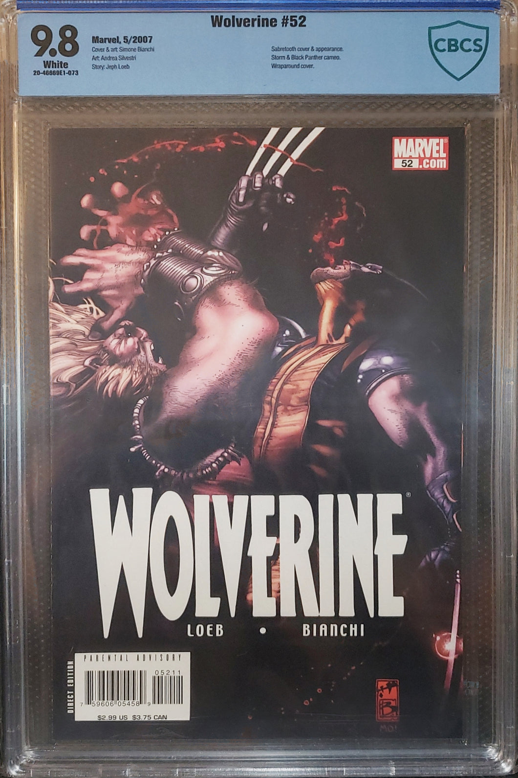 CBCS Wolverine # 52 9.8